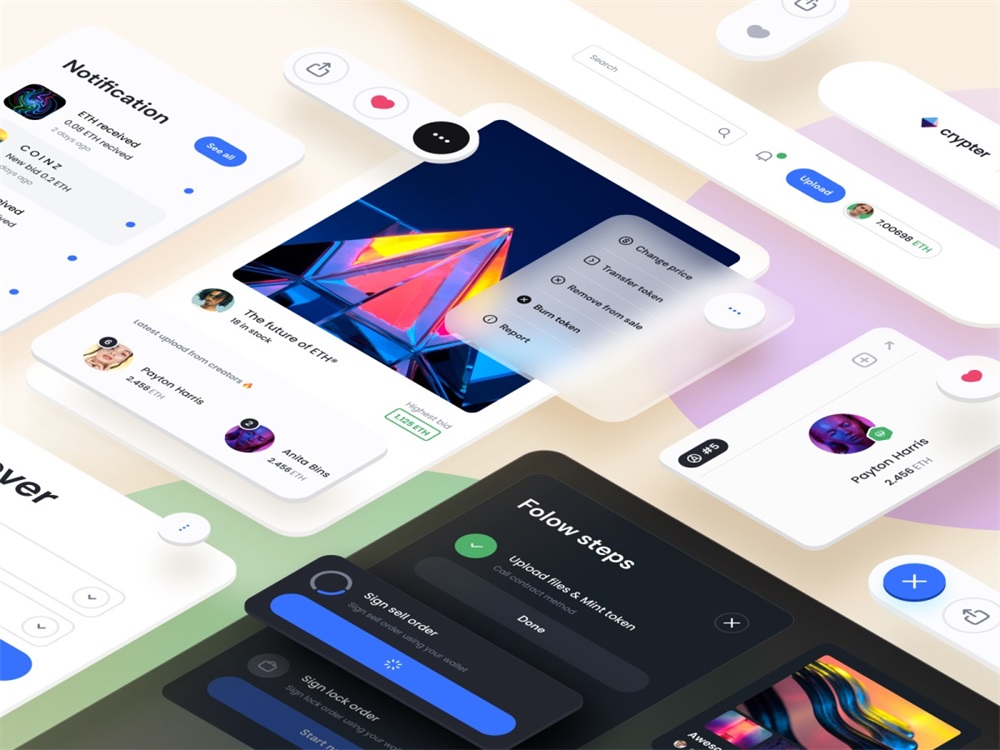 从 Dribbble 高赞的 828 个作品中，总结出 2022 设计趋势