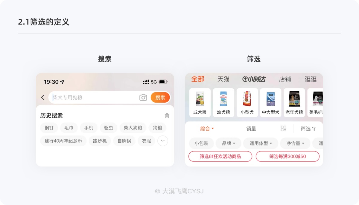 五个方面帮你完整掌握筛选功能设计