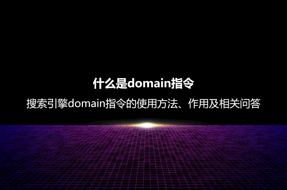 什么是domain指令？搜索引擎domain指令的使用方法、作用及相关问答