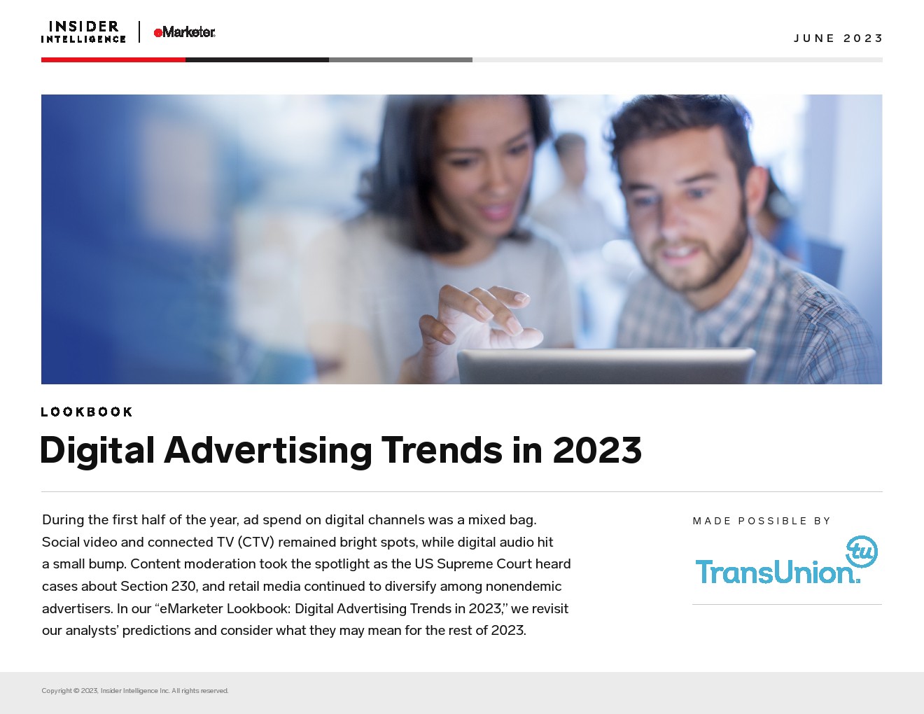 eMarketer：2023年数字广告趋势