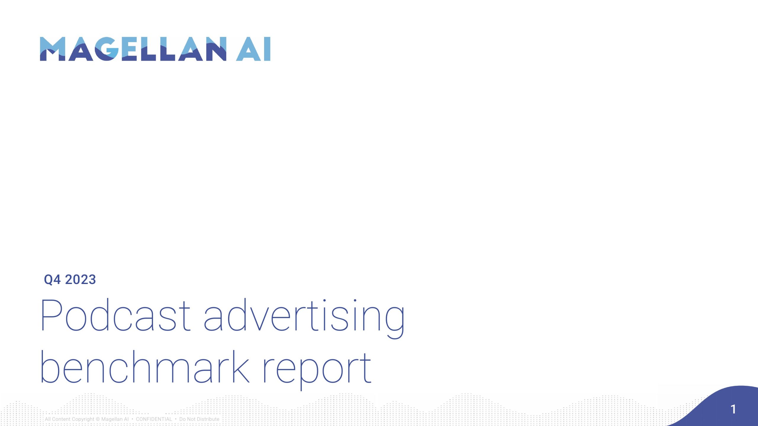 Magellan AI：2023年第四季度播客广告基准报告