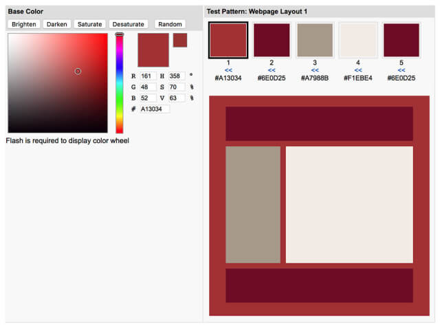 为网站设计师推荐一组色彩工具(图13)
